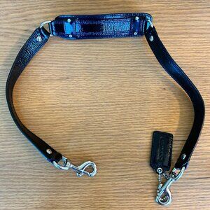 Coach Black Patent Leather Replacement Shoulder Strap W/Hang Tag Nickel Silver